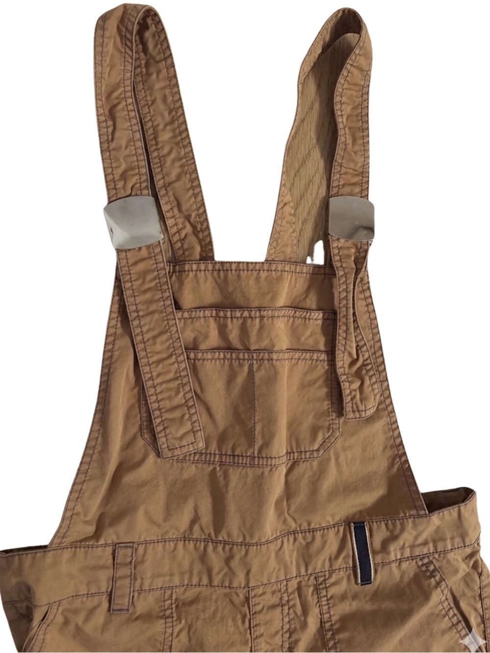 Cop Copine Y2K Paper Brown Utility Overalls - Picture 2 of 6